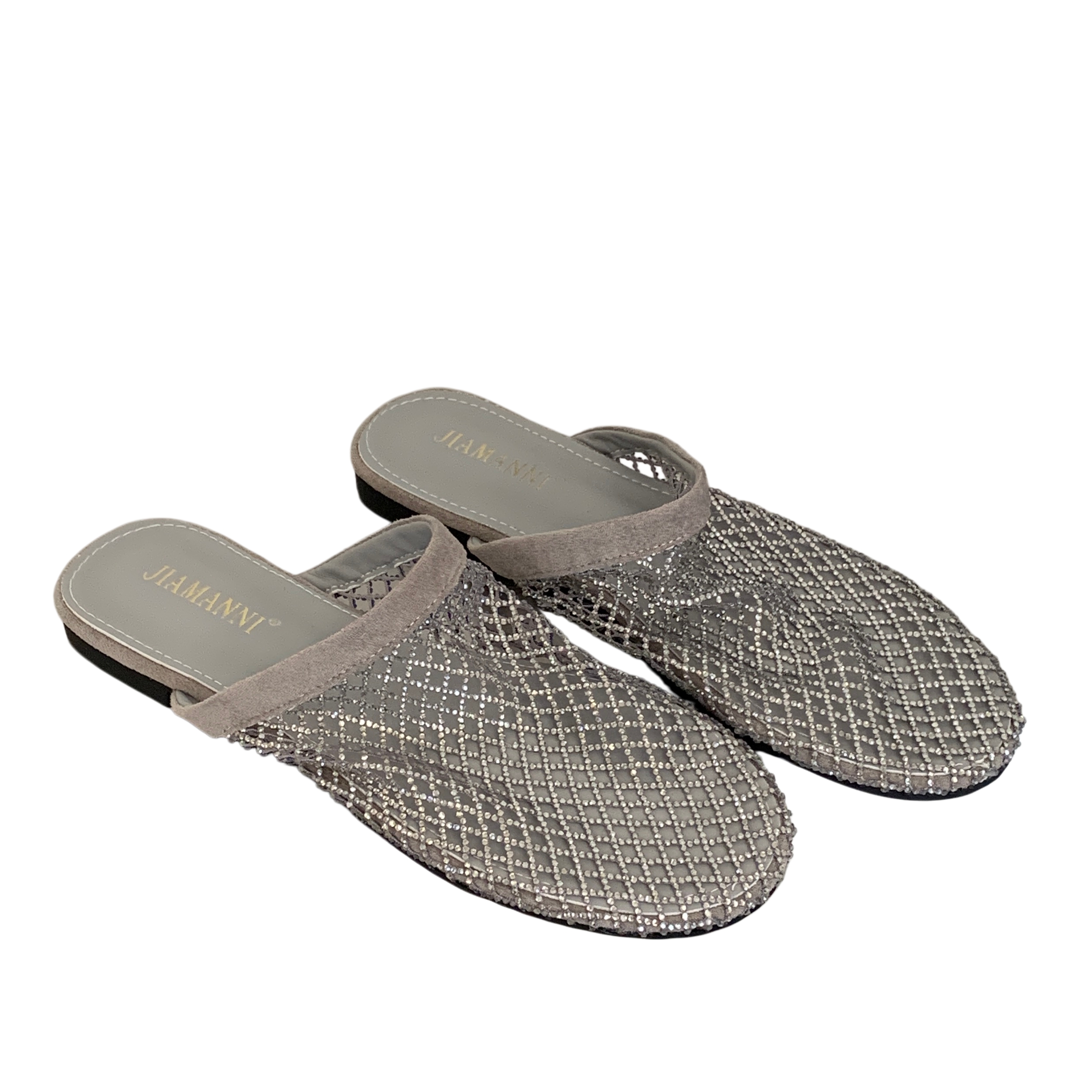 2026 New Hollow Rhinestone Closed Toe Slippers for Women Autumn Flat Anti-Slip Casual Shoes - Image 5
